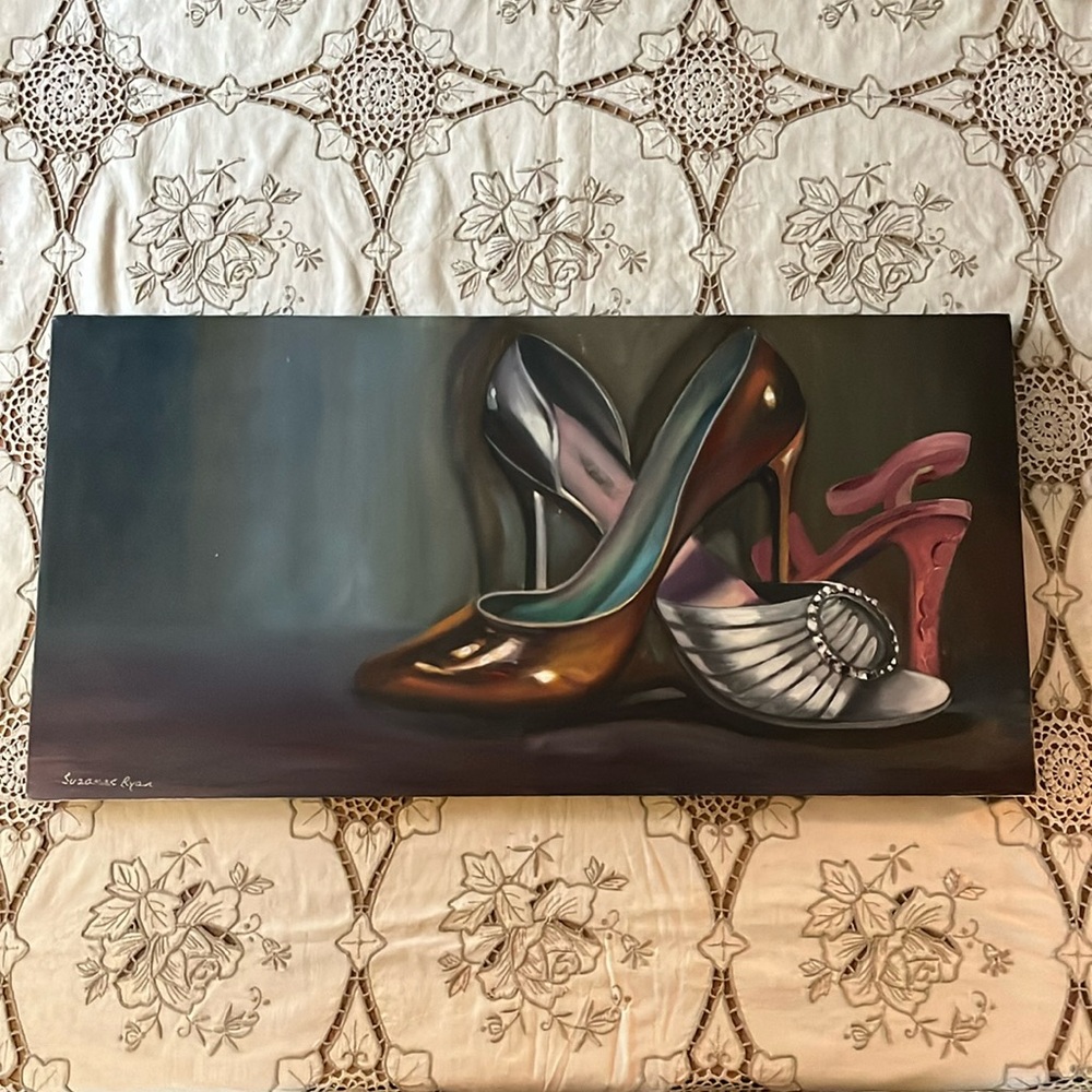High heel Acrylic Painting